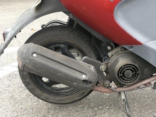 程度良好 スズキ レッツ4 赤 自賠責H30年3月まで残有り ノーマル車 