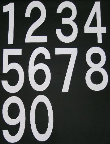 駐車場番号 0~9 (加熱溶融式 H＝300) 白