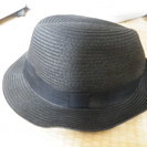 中古、夏の帽子です。色、黒。