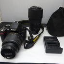 Nikon ニコン デジタル一眼レフカメラ D5100 ダブルズーム レンズ 2本セット