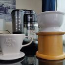 コーヒーメーカーとハンドミル、カリタ製ドリップ