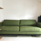 IKEA 3人掛けソファー グリーン 美品