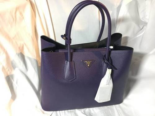 新品☆PRADA プラダ☆Saffiano バック☆ パープル (uva)