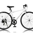 白色クロスバイク　アルミフレーム　新品