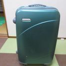 ★終了★【無料】スーツケース　(緑色)　中古
