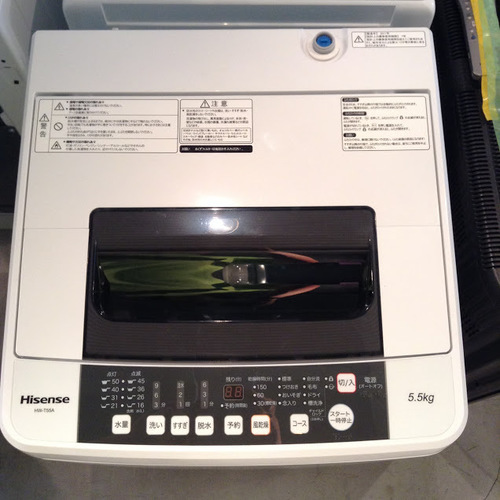 【全国送料無料・半年保証】洗濯機 2017年製 Hisense HW-T55A 中古