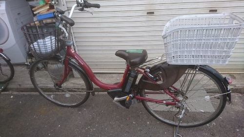 ヤマハ電動自転車Natura赤