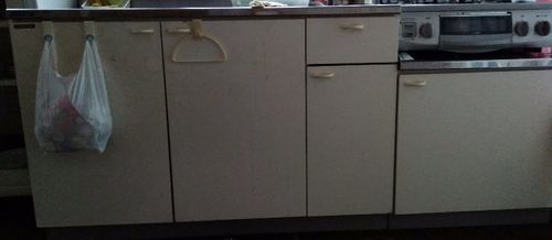 キッチン流し台、コンロ台セット