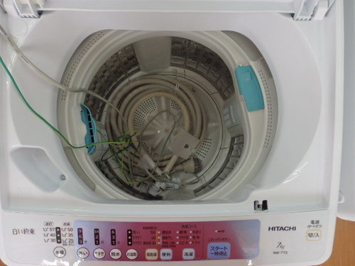 【引取り限定】日立 NW-T72 全自動洗濯機 15年製【下関市勝谷新町】
