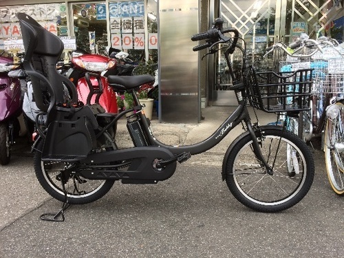 ヤマハ電動自転車 バビー アン リアチャイルドシート標準装備モデル マットブラック PA20BXLR