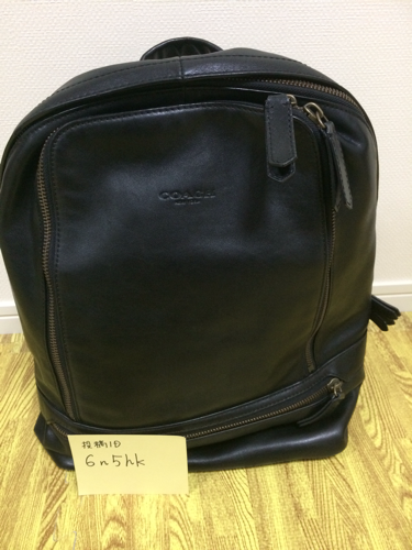 【中古/もう処分したいので値下げ！】COACH メンズ用 レザーリュック
