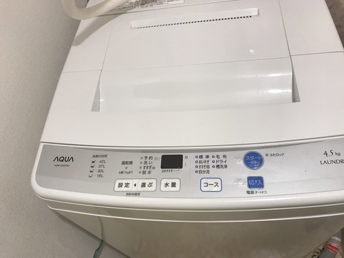 ☆美品（取引中） 全自動洗濯機 AQUA 4.5kg | tintasmarfim.com.br
