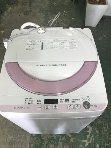 【値下げ！】おススメ！SHARP洗濯機　ES-G55PC　5.5キロ【2015年製】美品　コンディション良好