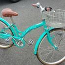 ペパーミントグリーン　自転車