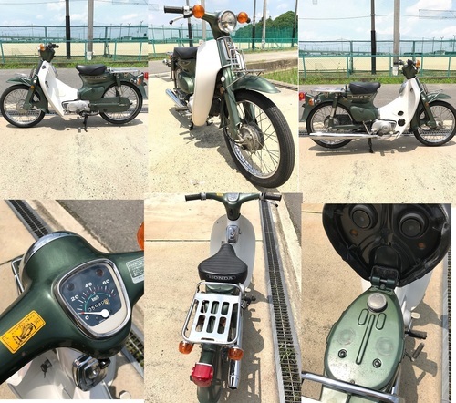 □C50 スーパーカブ かもめ 実働 6V 屋内保管で当時物の綺麗な車両