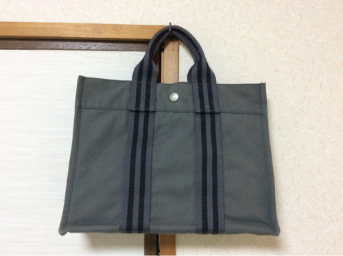 エルメス フールトウ PM トート グレー