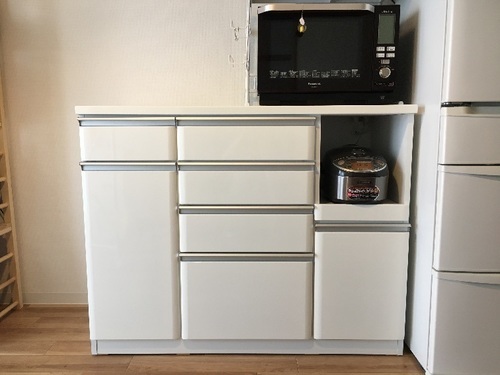 ニトリ キッチンカウンター 収納 棚2015年秋購入