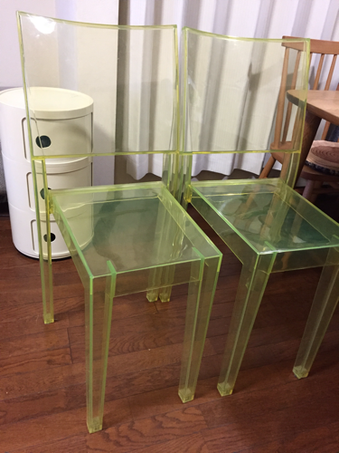 Kartell カルテル 椅子 スタッキングチェア 二脚セット 中古