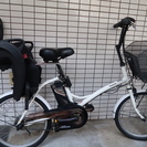 電動自転車　シュガードロップ BE-ENCS03 + 専用充電器　リチウム2個付き　子供のせ付き