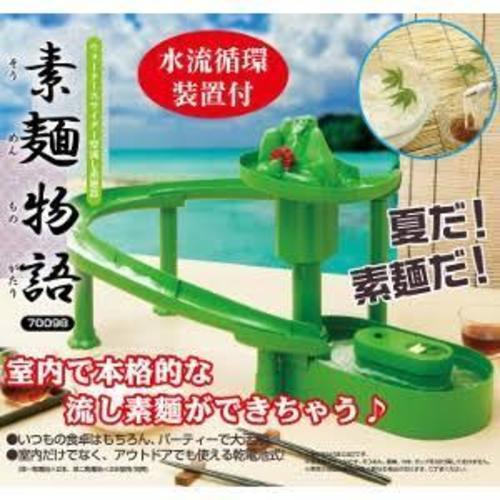 値下げ!!　ウォータースライダー型流しそうめん器 素麺物語　お誕生日・パーティーに