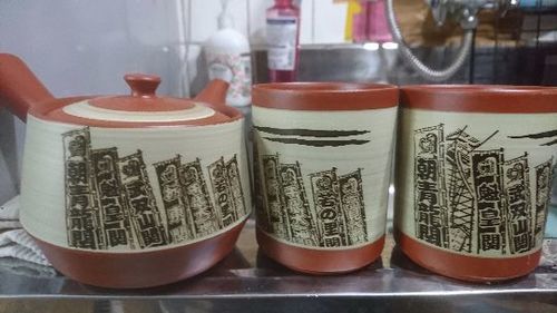 大相撲の急須とコップセット