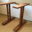 テーブルの脚（木製）／高さ56.7cm／DIYにどうぞ