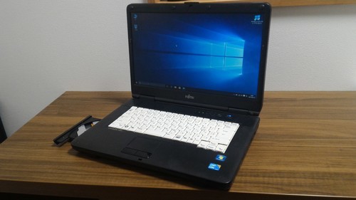 お取引中)高性能 i5搭載Windows10 i5/ﾒﾓﾘ3G/HDD160G/DVD-RW/無線LAN/Kingsoft Office2016 [富士通 Lifebook A550/A]