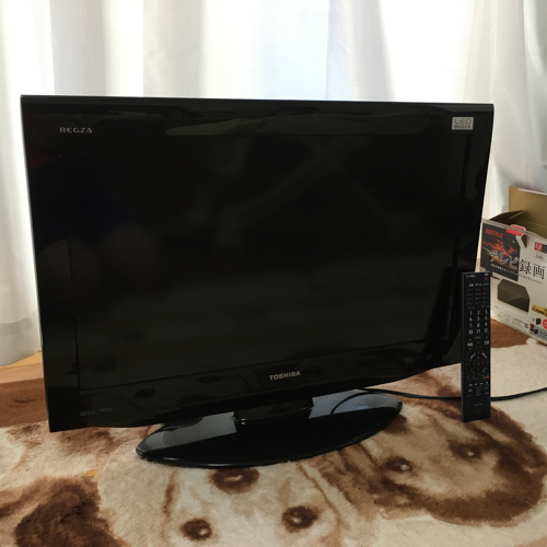 26型テレビ　REGZA　26RE1S　リモコン　BCASカード付