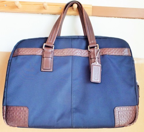 コーチ COACH ビジネスバッグ アイボリー×ダークブラウン◆できる社会人