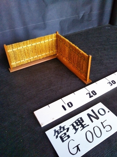 垣根(A)【ミニチュア・ハンドメイド・木工細工・古民家シリーズ】