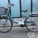 panasonic 電動自転車 26型 3速 (充電器付き）、直...