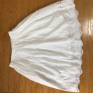 [値下げ]レース白スカート