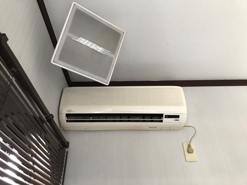 取り付け工賃込み！！エアコン！ガス有り！真夏に最適！