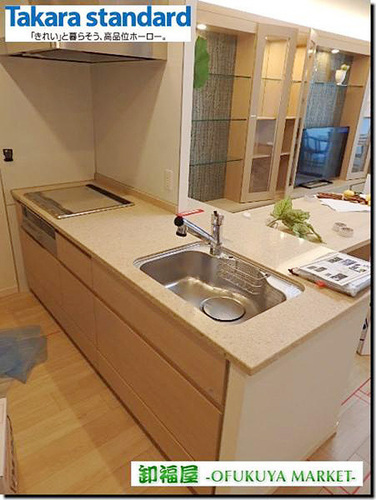 展示品　訳あり特価! タカラスタンダード 対面カウンターキッチン（13801）