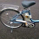 【中古美品】丸石 電動自転車 広島 ノーパンクタイヤ 内装3段 