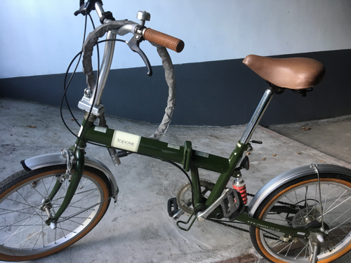 折りたたみ自転車 20インチ Topone 緑色