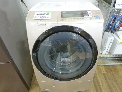 ビッグドラム スリム ヒートリサイクル 風アイロン 日立 ドラム式洗濯乾燥機 9K/6K BD-S7500R