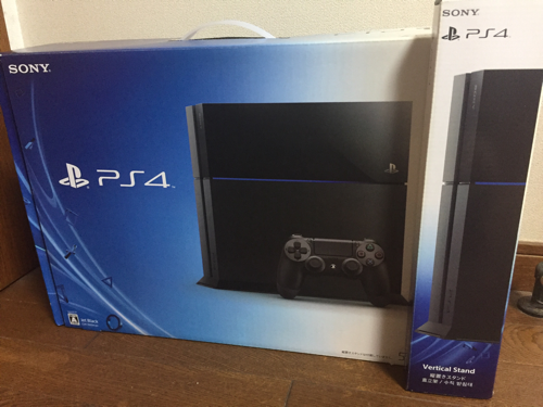 【中古】初期型PS4本体 500GB おまけ縦置きスタンド付き