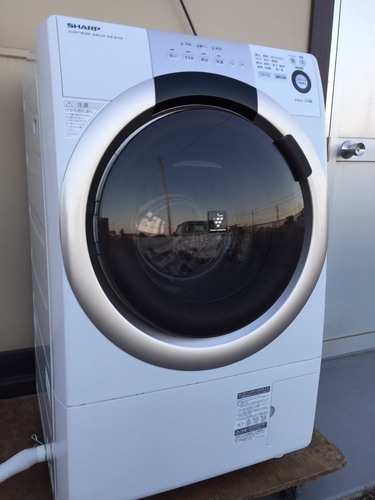 ★2015年製ドラム洗濯機 シャープSHARP  ES-S70-WL