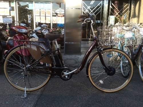 ブリヂストン電動自転車　フロンティアロング 26インチ カラメルブラウン F6LB47