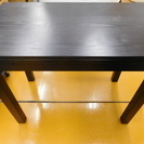 IKEA 伸縮式ダイニングテーブル 黒 BJURSTA 50cm...
