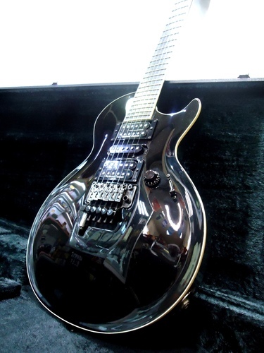 ESP ロック式 カスタムオーダーエレキギター 美品 ブラック レスポールタイプ