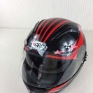 Wシールド/VCAN フルフェイスヘルメット V124 レッド ...