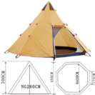 美品 ノースイーグル ワンポールテントBIG420 NE168