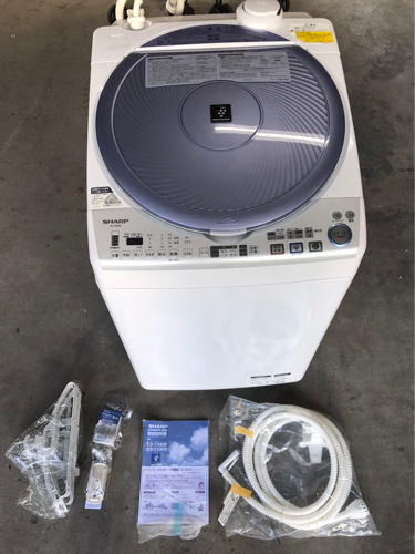 ☆人気プラズマクラスター SHARP  タテ型洗濯乾燥機  8.0kg  2013年製  極上品