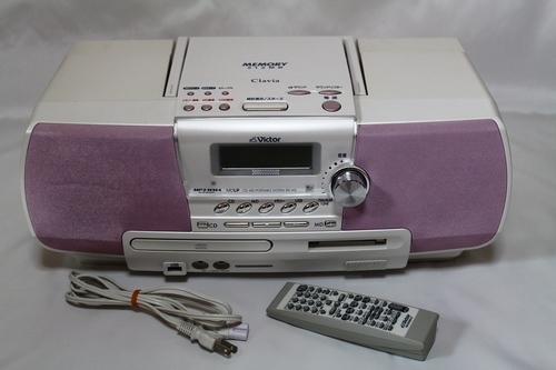 ★取引中★JVC RD-M2-P memory Clavia CD-MDメモリーポータブルシステム ピンク 2009年製