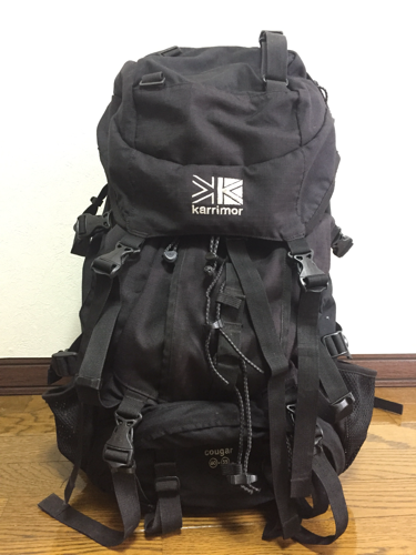 カリマー クーガー 40 55l リュック ザック バックパック ぺろる 北綾瀬のバッグの中古あげます 譲ります ジモティーで不用品の処分