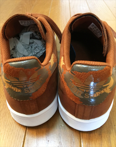 ○美品○adidas アディダス 新品 STAN SMITH スタンスミス Waxy Camo 茶系 27.5cm (altama)  大阪のその他の中古・古着あげます・譲ります｜ジモティーで不用品の処分