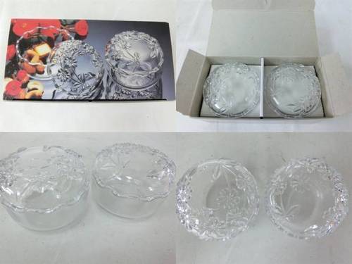 SOGA GLASS 小鉢　ガラス　蓋付き 保管品 ２ヶ
