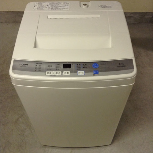 【全国送料無料・半年保証】洗濯機 2015年製 AQUA AQW-S45D 中古